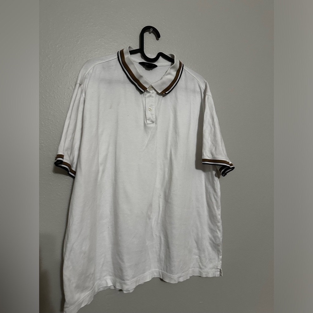 Banana Republic White Polo Shirt - Size XL